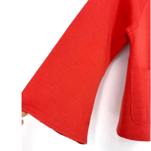 Free People Wool & Cotton Hooded Sweater Jacket Size L - Picture 2 of 6